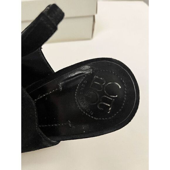 BCBGENERATION Womens Wedge Heel Suede PL-Gabby Rose Crosta Genuine Black Size 8M - Picture 5 of 7